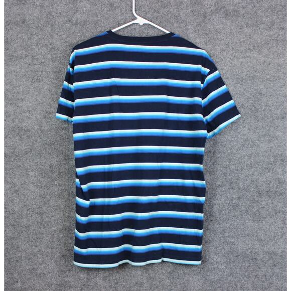 AEROPOSTAL T-Shirt Men's Large Blue Strips Short Sleeve - Picture 4 of 12